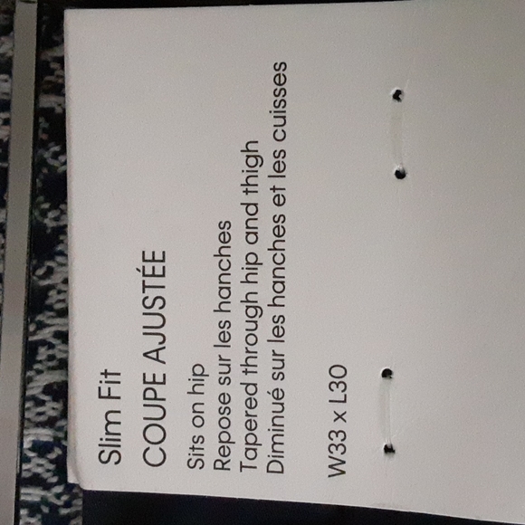 Calvin Klein Navy Blue Chinos w/ Yellow,Blue & White Stripes Down Side.NWTs!! - Picture 2 of 5